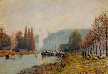 Alfred Sisley : The Seine at Bougival III